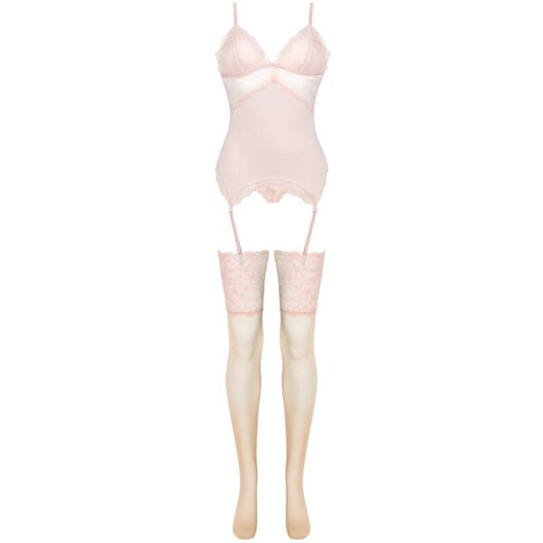 LIVCO CORSETTI FASHION - PERSINNE PEACH SET CORSET + PANTY + MEDIAS - Image 3