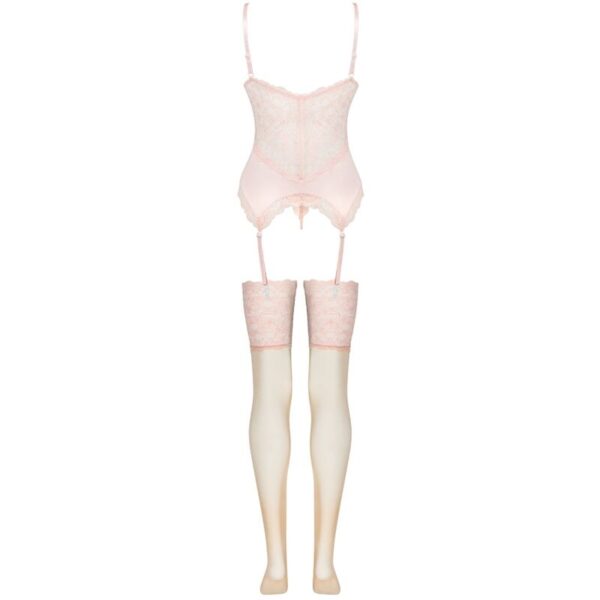 LIVCO CORSETTI FASHION - PERSINNE PEACH SET CORSET + PANTY + MEDIAS - Image 4