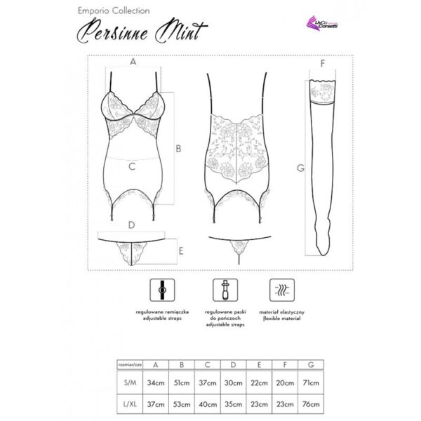 LIVCO CORSETTI FASHION - PERSINNE MIT EMPORIO SET CORSET + PANTY + MEDIAS - Image 5