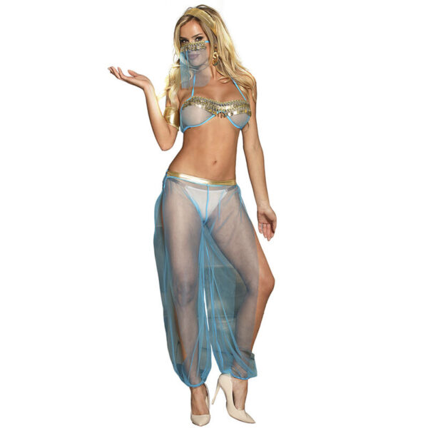 SUBBLIME - SET DE LENCERIA INDIA STYLE AZUL S/M - Image 2