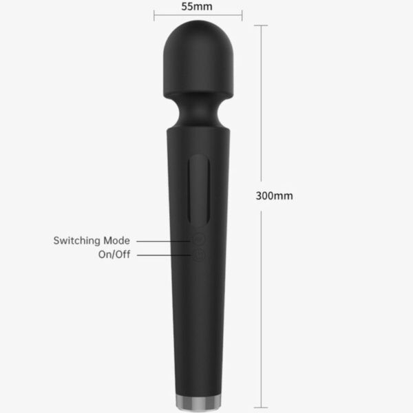ARMONY - X POWER GRANDE MASSAGER E VIBRADOR 7 VIBRAÇÕES PRETO - Image 2