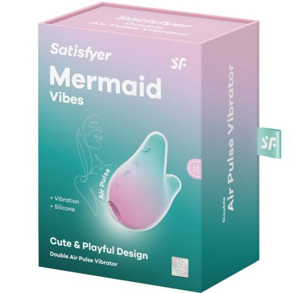 SATISFYER - MERMAID VIBES ESTIMULADOR E VIBRADOR MENTA E ROSA - Image 5