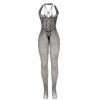 SUBBLIME - 951788 BODYSTOCKING LONGO DE REDE COM TIRAS NO PEITO E NAS COSTAS PRETO TAMANHO ÚNICO - Image 3