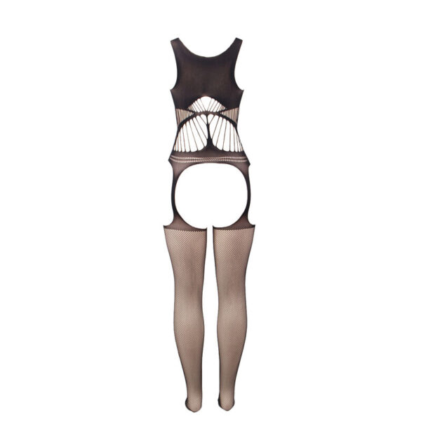 SUBBLIME - 951900 BODYSTOCKING SEM FUNDO DE REDE COM COPA E OMBROS ABERTOS PRETO TAMANHO ÚNICO - Image 4