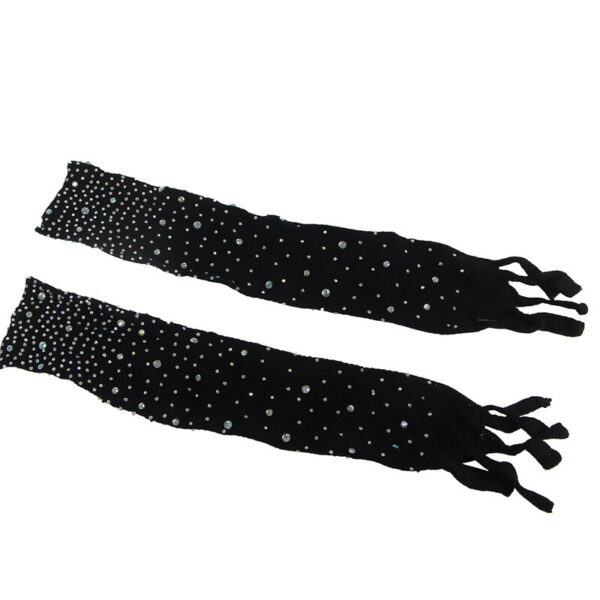 SUBBLIME - 952174 BODYSTOCKING DE REDE COM LUVAS E DIAMANTES PRETO TAMANHO ÚNICO - Image 5