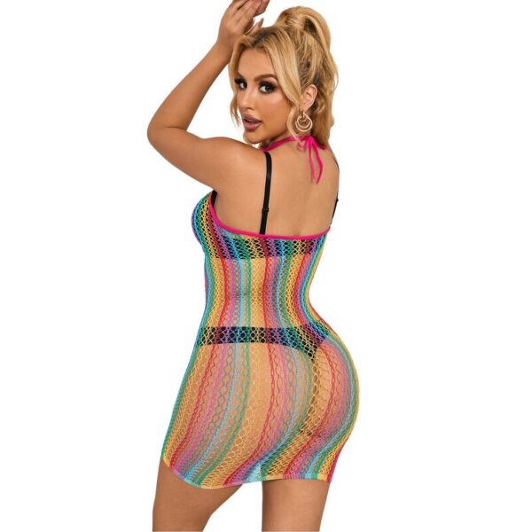 SUBBLIME - 952341 VESTIDO RAINBOW FISHNET TAMANHO ÚNICO - Image 2