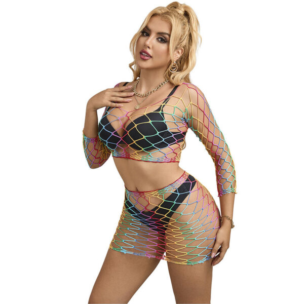 SUBBLIME - 952440 2 PEAS FISHNET CONJUNTO MANGA COMPRIDA ARCO-ÍRIS TAMANHO ÚNICO - Image 3