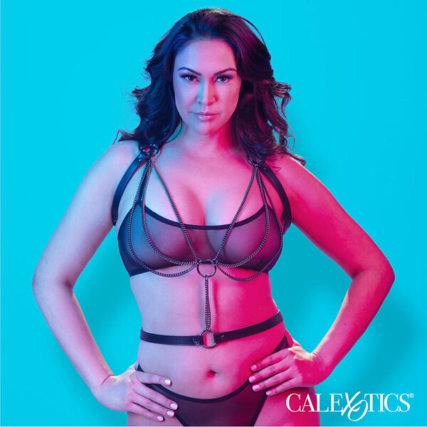 CALEXOTICS - EUPHORIA MULTICAIN HALTER HARNESS PREMIUM TAMANHO PLUS - Image 4