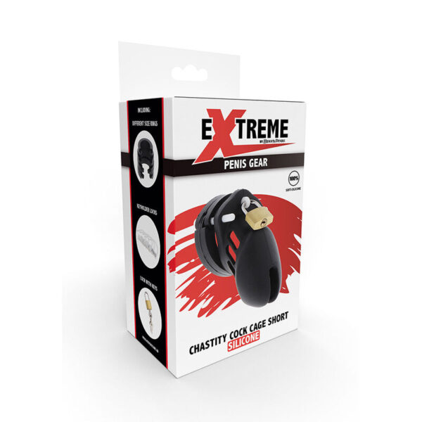 HIDDEN DESIRE - EXTREME CASTIDADE GAIOLA DE SILICONE TAMANHO S PRETO - Image 5