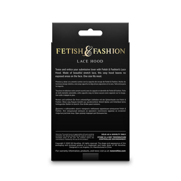 NS NOVELTIES - FETISH  FASHION CAPUZ DE RENDA PRETO - Image 2