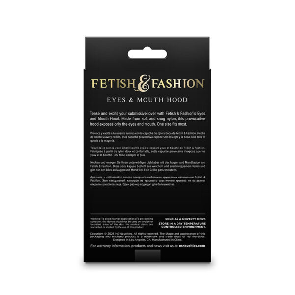 NS NOVELTIES - FETISH  FASHION OLHOS E BOCA CAPUZ NYLON BRANCO - Image 2