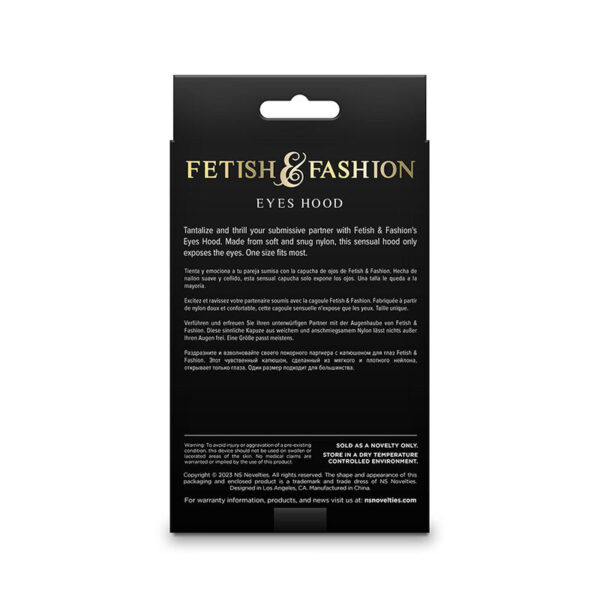 NS NOVELTIES - FETISH  FASHION OLHOS CAPUZ NYLON BRANCO - Image 3