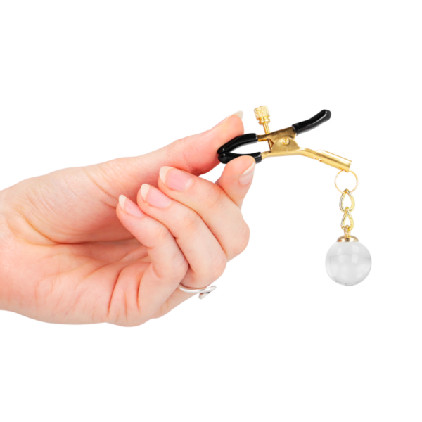 KINK - GRAMPOS DE BICO DE VIDRO OURO 6 CM - Image 4