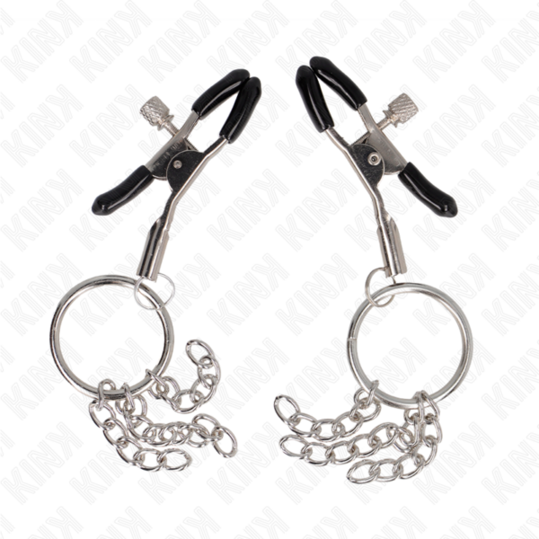 KINK - O RING GRAMPO DE BICO E PEQUENA CORRENTE PRATA 6 CM - Image 2