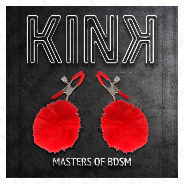 KINK - GRAMPO DE BOLA DE PELE FALSA VERMELHO 6 CM - Image 5