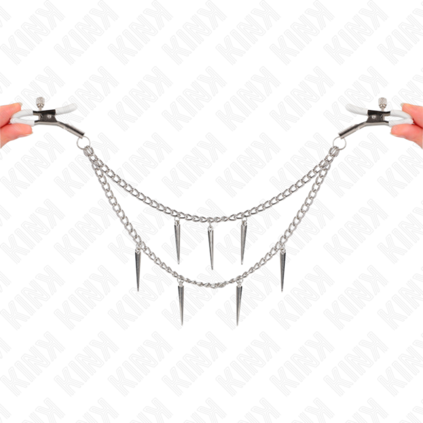 KINK - PINÇAS PARA BICOS COM CORRENTES DE PONTOS 30 CM - Image 4