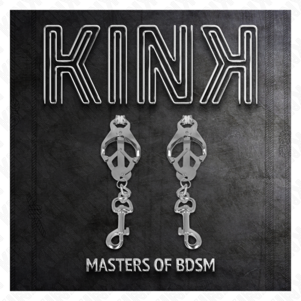 KINK - PINÇAS DE TREVO JAPONÊS COM GANCHOS PRATA - Image 5