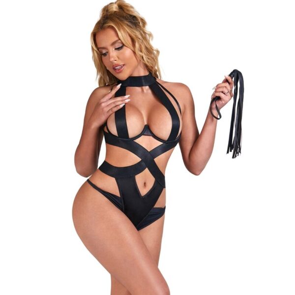 SUBBLIME - BODY HALTER SEXY CON ARNES NEGRO S/M - Image 3