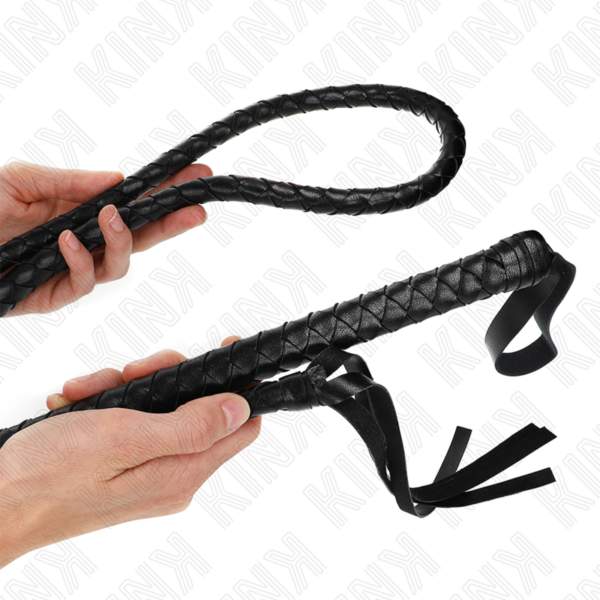 KINK - CHICOTE DE SERPENTE PRETO LONGO 210 CM - Image 2