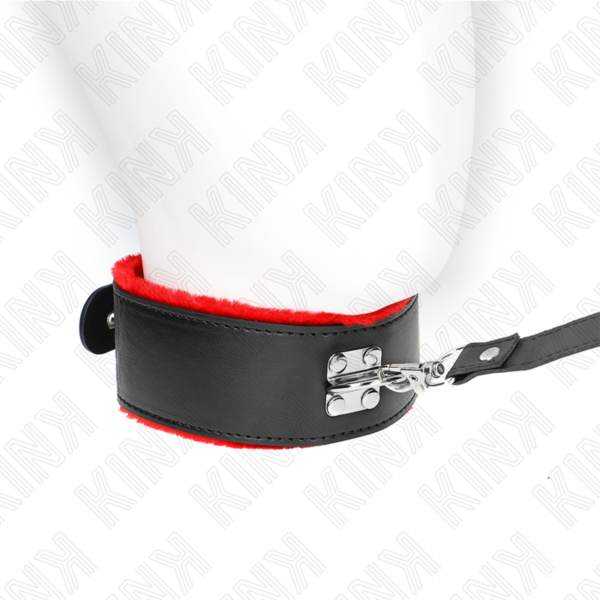 KINK - COLAR COM CINTO 116 CM COM ALÇA DE COURO VERMELHA AJUSTÁVEL 40-48 CM X 6 CM - Image 2