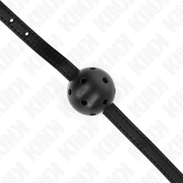 KINK - BOLA RESPIRÁVEL PRETA SIMPLICITY 4,5 CM MORDAÇA 62 x 1,5 CM - Image 4