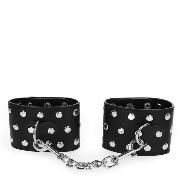 KINK - RETENÇÕES DE PULSO COM SNAP FASTEN COMPLETO DE REBITES PRETOS AJUSTÁVEIS 19-24 CM X 5,5 CM - Image 3