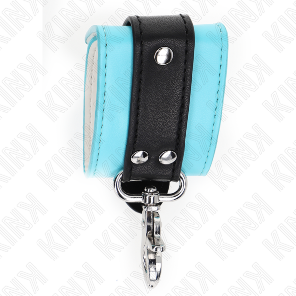 KINK - RETENÇÕES DE PULSO FECHÁVEIS PREMIUM PRETO / AZUL AJUSTÁVEIS 21-28 CM X 5,5 CM - Image 5
