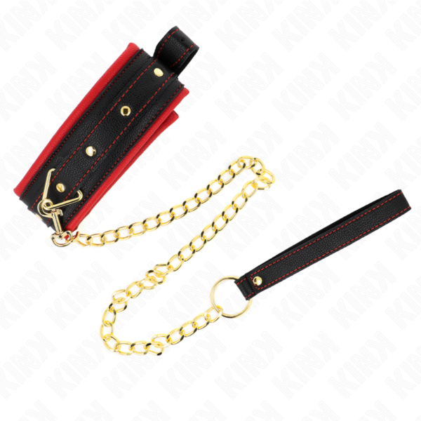 KINK - COLAR COM TRELA DE TECIDO LISO AJUSTÁVEL 33-48 CM X 5,7 CM - Image 3