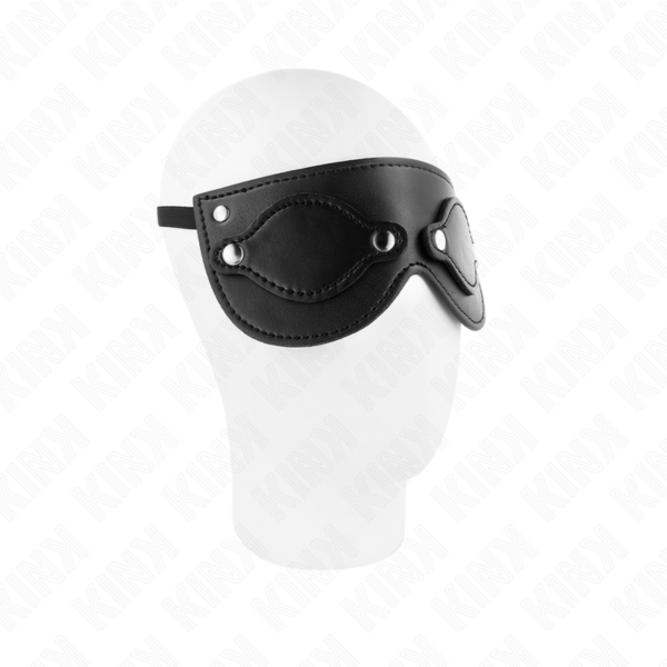 KINK - MÁSCARA DE COURO COM COBERTURAS DE OLHOS DESTACÁVEIS 22 x 9 CM - Image 3