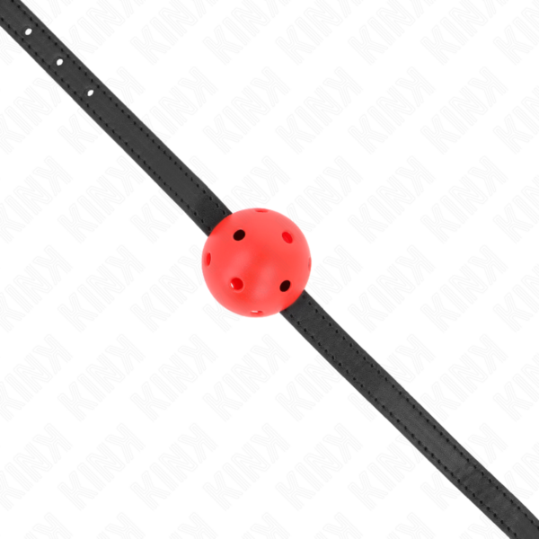 KINK - SIMPLICITY VERMELHO RESPIRÁVEL 4,5 CM BOLA MORDAÇA 62 x 1,5 CM - Image 4
