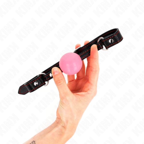 KINK - BOLA OURO ROSA 4 CM MORDAÇA 60 x 2 CM - Image 2