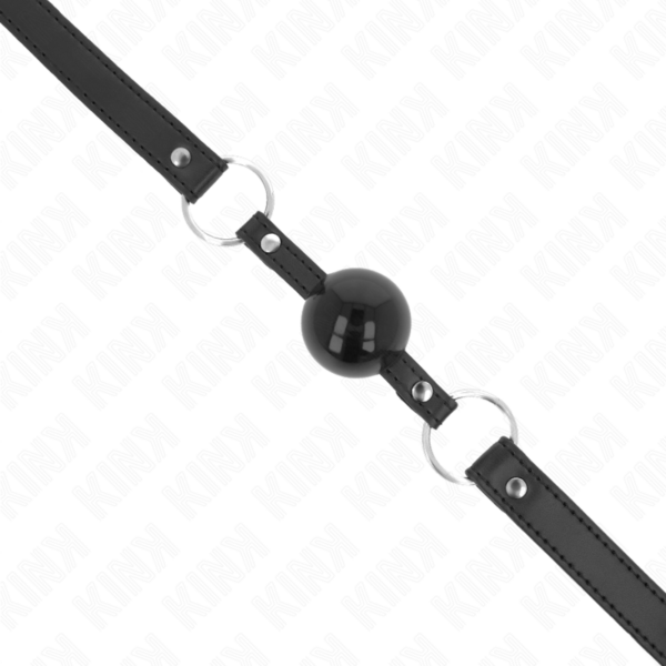 KINK - MORDAÇA BOLA TPE 4 CM COM FECHADURA PRETA 60 x 2 CM - Image 4