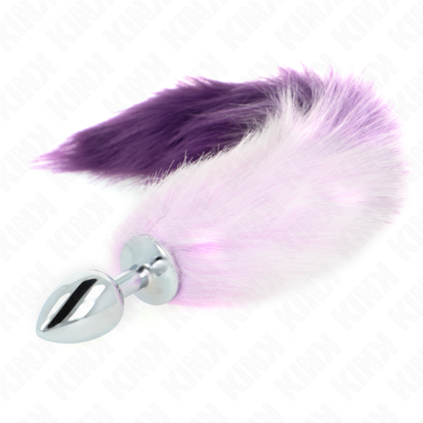 KINK - PLUG ANAL TAMANHO S 7 X 3 CM COM CAUDA SINTÉTICA 40 CM ROXO - Image 2