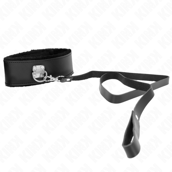 KINK - COLAR COM CINTO 116 CM COM ALÇA DE COURO PRETA AJUSTÁVEL 40-48 CM X 6 CM - Image 4