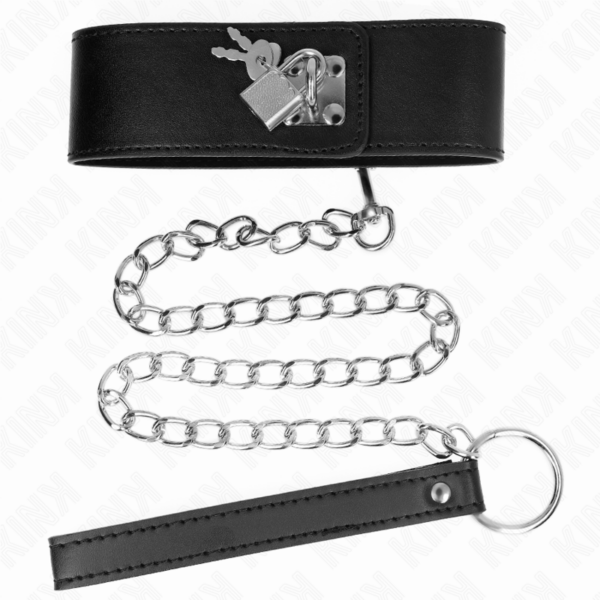 KINK - COLAR COM CINTO 65 CM COM ALÇA LARGA PRETA AJUSTÁVEL 33,5-41 CM X 5 CM - Image 4