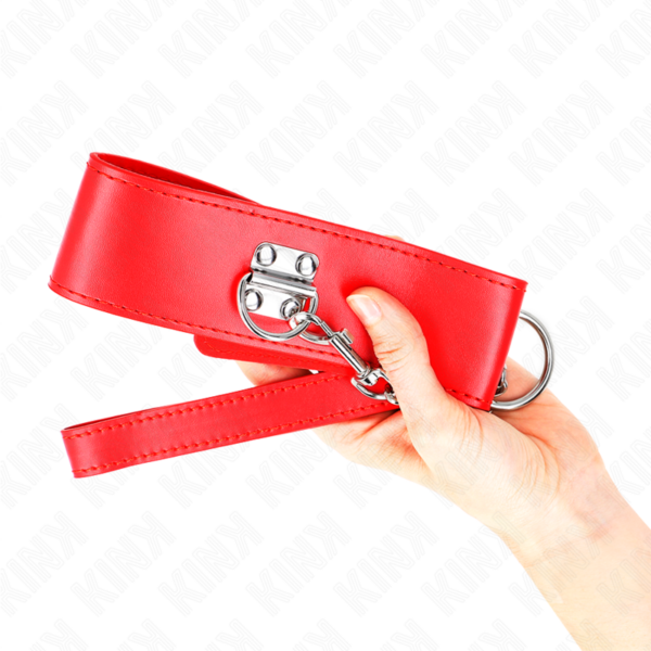 KINK - COLAR COM CINTO 65 CM COM ALÇA LARGA VERMELHA AJUSTÁVEL 33,5-41 CM X 5 CM - Image 4