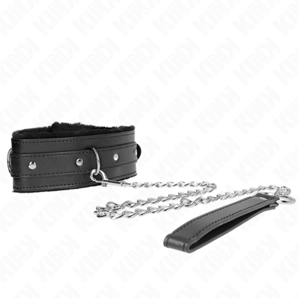 KINK - COLAR COM TRELA 65 CM COM RESTRIÇÕES PRETO 36-42 CM X 5,5 CM - Image 3