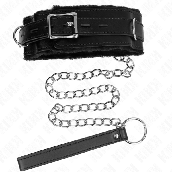 KINK - COLAR COM TRELA 65 CM COM RESTRIÇÕES PRETO 36-42 CM X 5,5 CM - Image 5