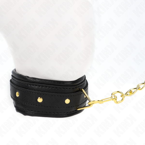 KINK - COLAR COM ESPONJA ALÇA DE IMITAÇÃO DE COURO MODELO 1 AJUSTÁVEL 37-54 CM X 3 CM - Image 4