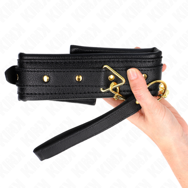 KINK - COLAR COM ESPONJA ALÇA DE IMITAÇÃO DE COURO MODELO 1 AJUSTÁVEL 37-54 CM X 3 CM - Image 5