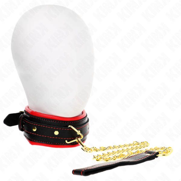 KINK - COLAR COM ESPONJA ALÇA DE IMITAÇÃO DE COURO MODELO 2 AJUSTÁVEL 37-54 CM X 3 CM - Image 2