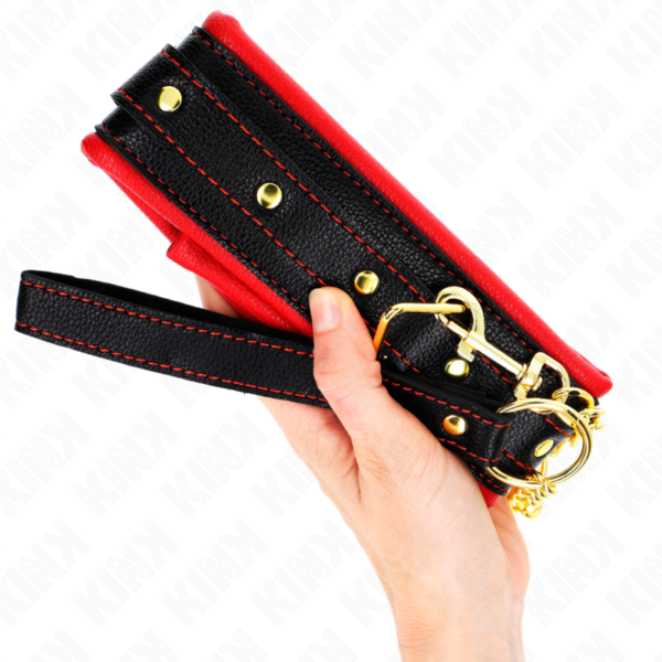 KINK - COLAR COM ESPONJA ALÇA DE IMITAÇÃO DE COURO MODELO 2 AJUSTÁVEL 37-54 CM X 3 CM - Image 5