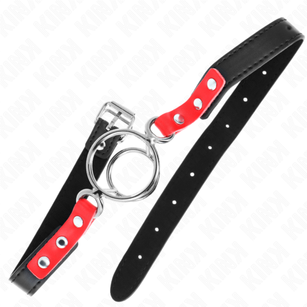 KINK - GAG COM MÚLTIPLOS O-RINGS 4 / 4,8 CM VERMELHO 38 X 56 CM - Image 2