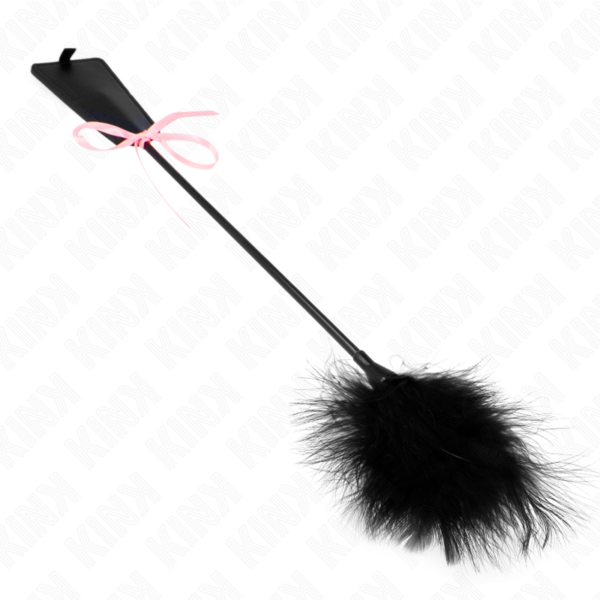 KINK - PENAS DE CÓCEGAS COM LAÇO DE FITA ROSA 49 CM - Image 2