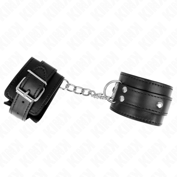 KINK - 3 RETENÇÕES DE PULSO D-RING AJUSTÁVEIS PRETO 17,5-25 CM X 6 CM - Image 2