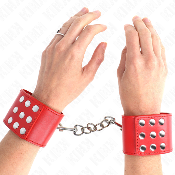 KINK - PULSO COM SNAP FASTEN VERMELHO AJUSTÁVEL 19-24 CM X 5,5 CM - Image 4