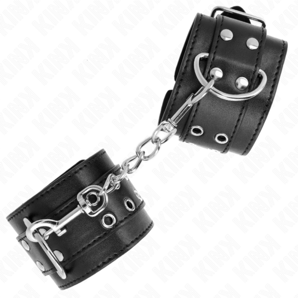 KINK - PUNHOS COM FIVELA DUPLA PRETO AJUSTÁVEIS 19-26 CM - Image 2