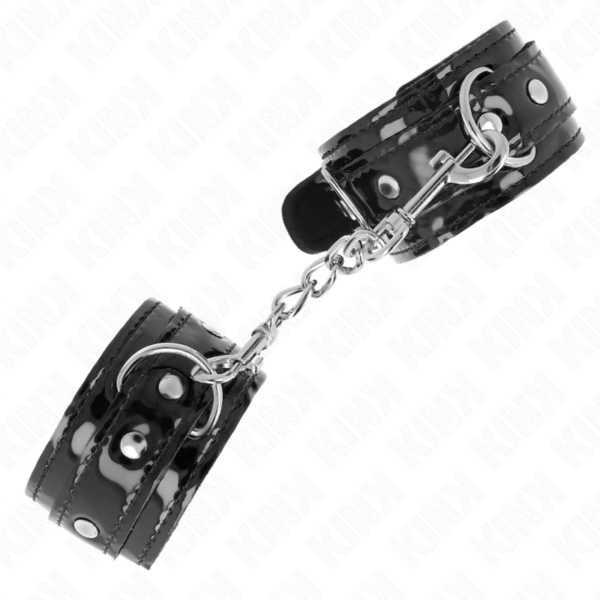 KINK - PUNHOS DE PULSO DE NEOPRENE BRILHANTE AJUSTÁVEIS 17-24 CM X 4,5 CM - Image 2