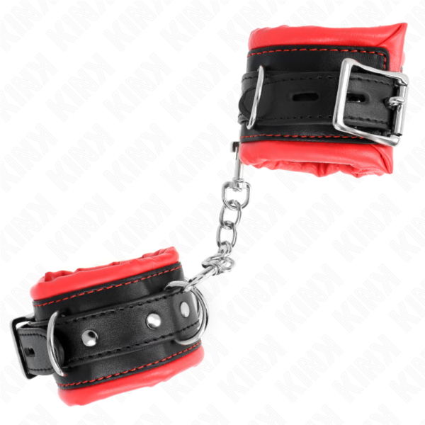KINK - PULSO PESADO COM FORRO DE PELE VERMELHA AJUSTÁVEL 20-30 CM X 6 CM - Image 2