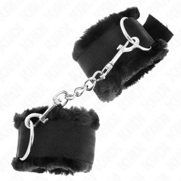 KINK - PULSO FORRO PELUDO PRETO AJUSTÁVEL 17-31 CM X 7 CM - Image 2
